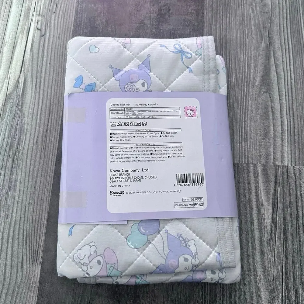 daiso my melody kuromi sanrio cooling nap mat